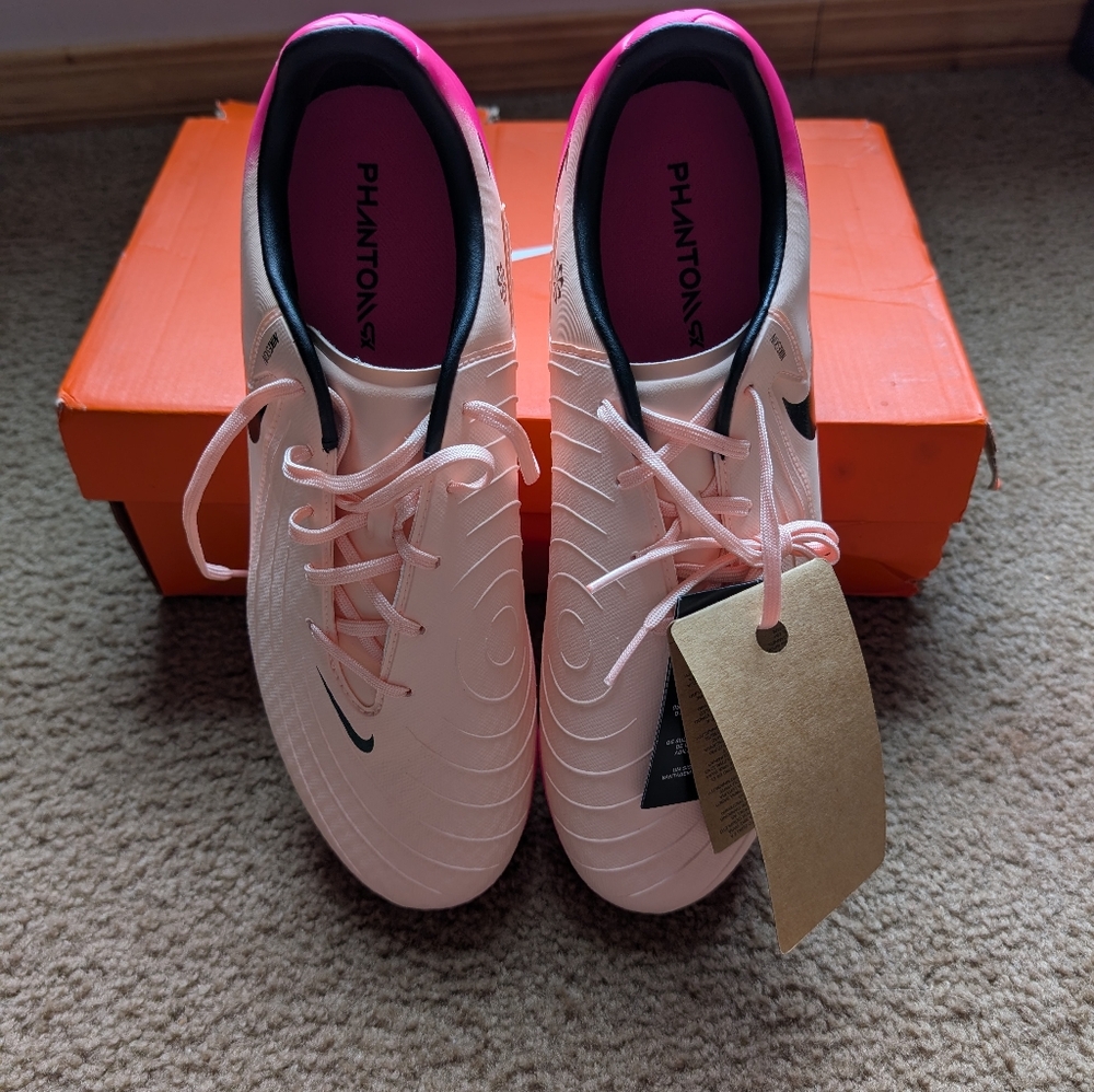 Nike Pink Phantom Athletic Cleats